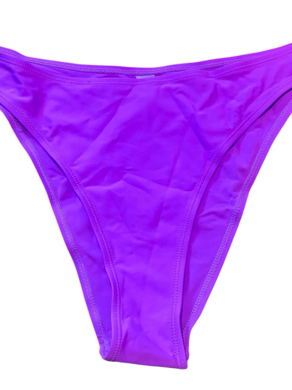 Bright Magenta Triangle Bikini Set with Palm Print Cover-Up Size XL NWOT - Picture 4 of 6